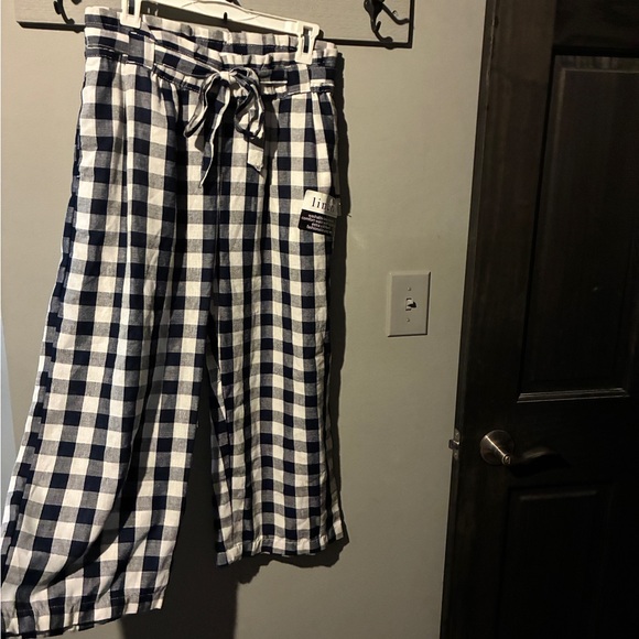 NWT Navy Linen Pants - Picture 4 of 7